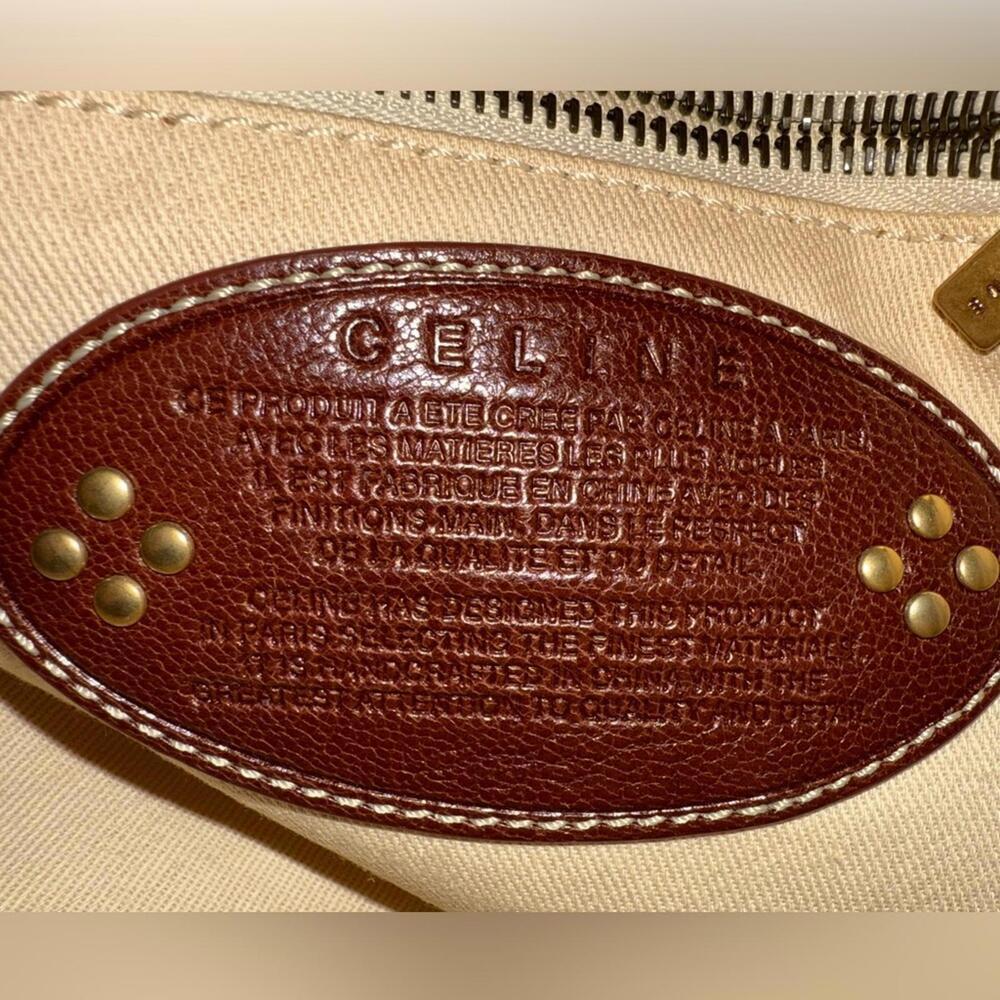 EUC Celine Red and Brown Tote Bag - Picture 6 of 9